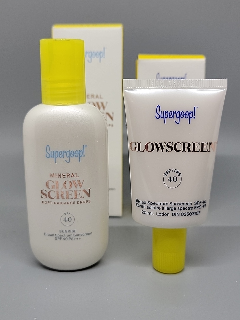 Supergoop! GlowScreen Duo -- Soft Radiance Drops plus SPF 40 Sunscreen
